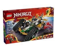 LEGO Ninjago 71820 Véhicule combiné équipe des ninjas - Set 4‑en‑1, 6 minifigurines, dès 9 ans