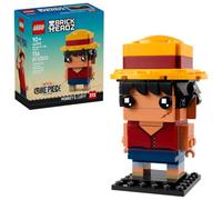 LEGO One Piece 40799 - Figurine de Monkey D. Luffy BrickHeadz - Collector pour Les Fans de Manga - Idée Cadeau pour Filles et garçons à partir de 8 Ans