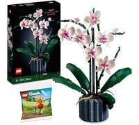 Lego Orchidée 10311 : Kit de décoration florale avec sac en plastique - Blocs de serrage pour adultes de la collection botanique fleurs d'orchidées et jardin de fleurs 30659