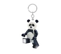 Lego Panda Guy - Porte-clés LED - Grande figurine de 7,6 cm avec lumière (KE195H) - Mobile - Blanc - Avec piles - Porte-clés amusant pour enfants, adultes et fans de LEGO, Blanc.