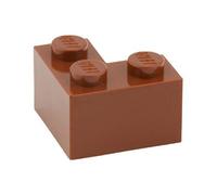 Lego Parts: 2 x 2 Corner Brick (Reddish Brown) by Parts - Bricks