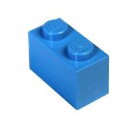 LEGO Parts and Pieces: Dark Azure (Deep Blue) 1x2 Brick x20