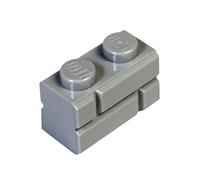 LEGO Parts and Pieces: Light Gray (Medium Stone Grey) 1x2 Masonry Profile Brick x20