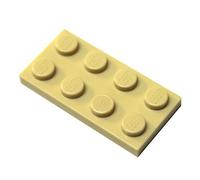 LEGO Parts and Pieces: Tan (Brick Yellow) 2x4 Plate x20