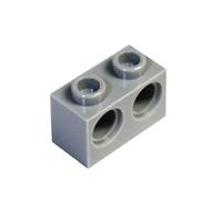 LEGO Parts and Pieces: Technic Light Gray (Medium Stone Grey) 1x2 with Two Holes Brick x50