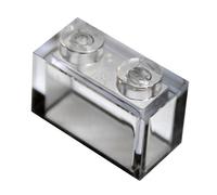LEGO Parts and Pieces: Trans-Clear (Transparent Clear) 1x2 Brick x20