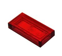 LEGO Parts and Pieces: Transparent Red 1x2 Tile x100