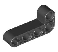 Lego Parts: Technic, Liftarm 2 x 4 L-Shape Thick (Pack of 2 - Black) by Parts - Technic, Liftarm
