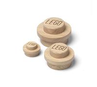 Lego Patère à Fixer en chêne Pack de 3 - Chêne Clair