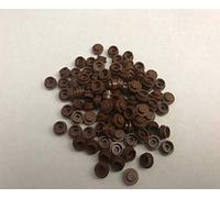 LEGO Pièces en vrac: (100x) Plaque, Rond 1 x 1 Côté Droit - ROUGE BRUN