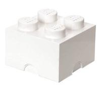 Brique de rangement Lego 4 tenons 5,7 litres - Blanc