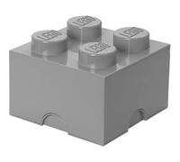 LEGO pierre de stockage 4 plots 25 x 18 cm polypropylène gris Rouge G