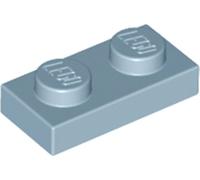 LEGO® Plaque 1x2 Bleu sable (Sand Blue) 1 pièce