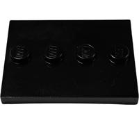 LEGO® Plaque de sol 3x4 carreaux avec 4 picots Noir - 88646 NOUVEAU Quantité 100x