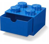LEGO POJEMNIK KLOCEK 4 SZUFLADA NIEBIESKI BIURKO NHG