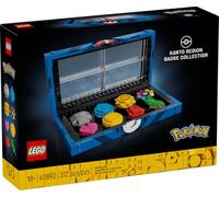 LEGO® Pokémon 40892 - Collection de Badges de la Région de Kanto - 312 pièces, Présentoir Badges d’Arène, Coffret à Exposer - Cadeau Adultes & Fans Pokémon