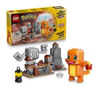 LEGO Pokémon Smart Play : Salamèche et Racaillou, Le Combat dans la Grotte - Jouet Interactif - Set Compatible avec 2 Smart Tags et 2 Pokémon - Idée de Cadeau pour Garçons et Filles dès 6 Ans 72157