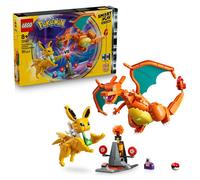 LEGO Pokémon Smart Play : Le Combat Ultime Entre Dracaufeu et Voltali - Jouet Tout-en-Un Interactif avec 2 Smart Briques, 4 Tags, 1 Chargeur & 2 Pokémon - Idée Cadeau Garçon ou Fille dès 8 Ans 72167