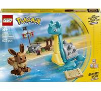 LEGO Pokémon Smart Play : Chasse au Trésor d’Évoli et Lokhlass - Jouet Interactif - Set Compatible incluant 3 Smart Tags et 2 Pokémon - Idée de Cadeau pour Garçons et Filles dès 8 Ans - 72162