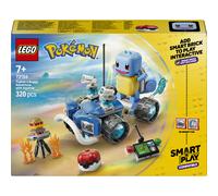 LEGO Pokémon Smart Play : L’Aventure de Carapuce avec Le Buggy du Dresseur - Jouet Interactif et Set Compatible avec 2 Smart Tags et 1 Pokémon - Idée de Cadeau pour Garçons et Filles dès 7 Ans 72156