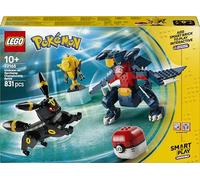 LEGO Pokémon 72165 - Set de construction compatible SMART Play™ - Noctali et Carchacrok, Combat - Dès 10 ans