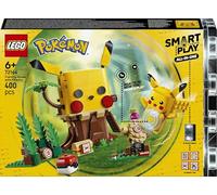 LEGO Pokémon Smart Play : Pikachu et la cabane d’entraînement 72164 | SMART Brique & Chargeur inclus, set Tout-en-un, 4 Tags, 1 Figurine, idée cadeau pour garçon ou fille dès 6 ans, 400 pièces