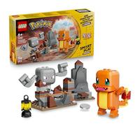 LEGO Pokémon Smart Play : Salamèche et Racaillou, Le Combat dans la Grotte - Jouet Interactif - Set Compatible avec 2 Smart Tags et 2 Pokémon - Idée de Cadeau pour Garçons et Filles dès 6 Ans 72157