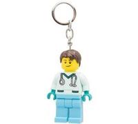 IQ Porte-clés lumineux Minifigures Infirmière (KE194H) 7,6 cm Blanc/jardin opulent
