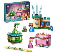LEGO Set de construction Disney Princesse Les créations enchantées d’Aurore Mérida et Tiana 43203