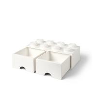 LEGO(R) pojemnik klocek z szufladami ósemka biały NHG