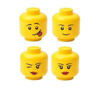 LEGO - ROOM COPENHAGEN Storage Head Mini set de 4 pièces Jaune