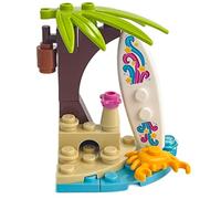 LEGO Set d'accessoires Friends : Happy Beach avec planche de surf et crabe (17 pièces)