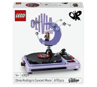 LEGO Editions La Lune de Concert d’Olivia Rodrigo - Maquette de Platine avec Vinyle & Minifigurine - Décoration de Chambre d'enfant - Cadeau sur la Musique pour Fille Ado dès 14 Ans ou Fan 43029
