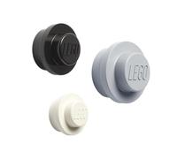LEGO Set de Crochets muraux (Blanc, Noir, Gris) Taille Unique