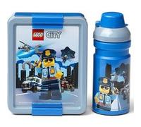 LEGO Set de déjeuner City Boys 17 x 13,5 cm PP bleu/gris 2 pièces – Bleu G