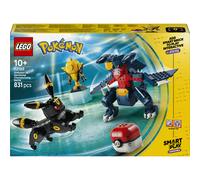 LEGO Pokémon 72165 - Set de construction compatible SMART Play™ - Noctali et Carchacrok, Combat - Dès 10 ans