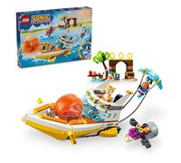LEGO Sonic The Hedgehog Tails’ Adventure Boat Collectible Interactive Toy for 8 Plus Year Old Kids, Boys & Girls, Playset with Video Game Characters and Water Skis, Gamer Gift 76997