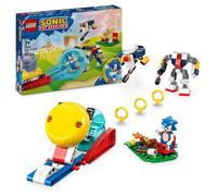 LEGO Jouet 77001 Conflit au feu de camp de Sonic – 4 pers., anneaux dorés, émeraude, dès 7 ans