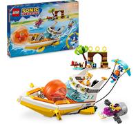 LEGO Sonic the Hedgehog Tails and Boat Adventure, jouet interactif pour bébé, pour garçon et fille, bateau avec lanceur à construire, idée cadeau pour enfant de 8 ans, pour gamer, 76997