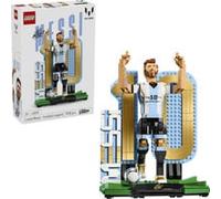 LEGO Editions Lionel Messi - Légende du Foot - Jeu Football - Figurine 3D à Exposer - Décoration DIY de Chambre d'enfant - Cadeau dès 12 Ans pour Garçon, Fille ou Adulte Fan de Sport 43015