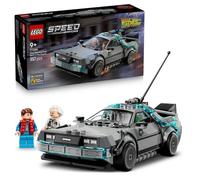LEGO Speed Champions La Machine à Remonter Le Temps de Retour vers Le Futur - Jouet Voiture - Maquette avec Minifigurines de Doc Brown & Marty McFly - Cadeau pour Garçon, Fille & Fans dès 9 Ans 77256