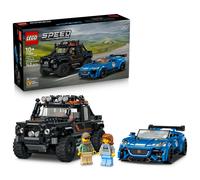 LEGO Speed Champions La Jaguar Project 7 et Le Land Rover Defender - Jeu de Construction - Maquette STEM - 2 Voitures Jouets & 2 Minifigurines de Pilotes - Cadeau d'anniversaire Garçon 10 Ans 77264