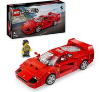 LEGO Speed Champions Ferrari F40 Supercar, jouet à construire pour enfant avec minifigure du conducteur, décoration de chambre d'enfant, cadeau pour 9 ans, pour garçons et filles, 76934