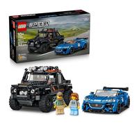 LEGO Speed Champions La Jaguar Project 7 et Le Land Rover Defender - Jeu de Construction - Maquette STEM - 2 Voitures Jouets & 2 Minifigurines de Pilotes - Cadeau d'anniversaire Garçon 10 Ans 77264
