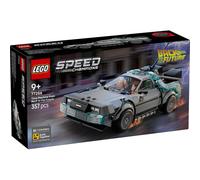 LEGO Speed Champions La Machine à Remonter Le Temps de Retour vers Le Futur - Jouet Voiture - Maquette avec Minifigurines de Doc Brown & Marty McFly - Cadeau pour Garçon, Fille & Fans dès 9 Ans 77256