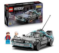 LEGO Speed Champions La Machine à Remonter Le Temps de Retour vers Le Futur - Jouet Voiture - Maquette avec Minifigurines de Doc Brown & Marty McFly - Cadeau pour Garçon, Fille & Fans dès 9 Ans 77256