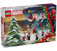 LEGO Spider-Man Calendrier de l'Avent 2024, jouet de super-héros, cadeau de Noël pour garçons et filles à partir de 7 ans, jeu de construction et set d'aventure, cadeau de Noël 76293