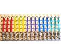 Lego Star Wars 15 Light sabers 5 colours (trans. dark blue) with gray hilts