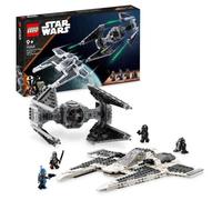 LEGO Star Wars 75348 Le Chasseur Fang Mandalorien Contre le TIE Interceptor, Jouet de Vaisseaux