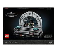 LEGO Star Wars Diorama de la Salle du Trône de l’Empereur - Maquette à Construire - Retour du Jedi 40e Anniversaire avec Minifigurines des Personnages culte Luke Skywalker et Dark Vador 75352